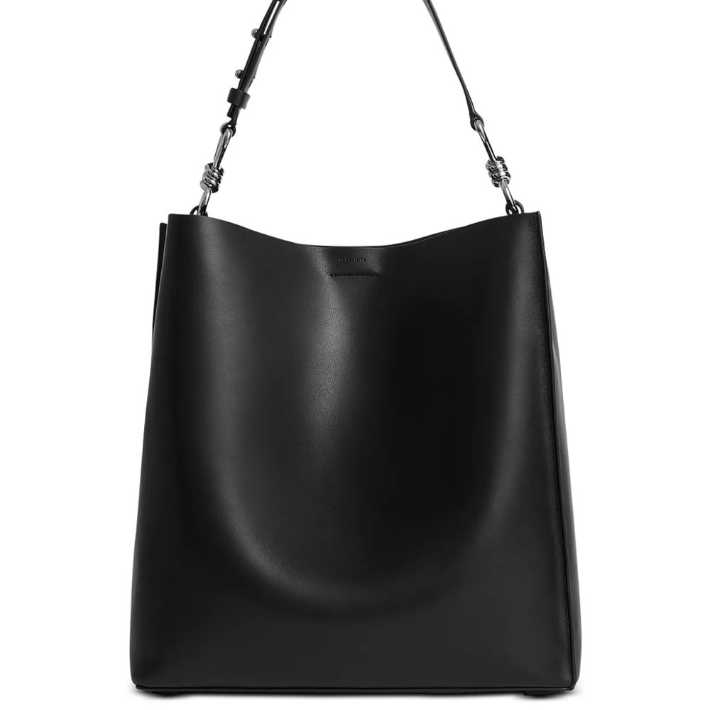 All saints captain large leather tote